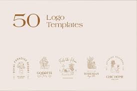 Item 1 of 5 is selected. Bohemian Logo Kit Graphics Youworkforthem