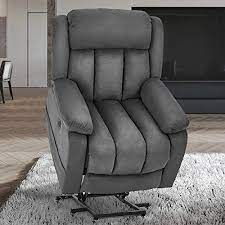esright gray power lift chair electric recliner sofa for elderly microfiber electric recliner chair with heated recliner chair electric recliners lift chairs