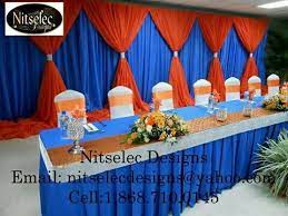 A Touch Of Silver Combined These Two Colors Burnt Orange Weddings Blue Orange Weddings Royal Blue Wedding