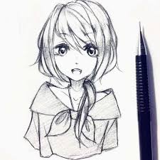 Maybe you would like to learn more about one of these? 17 Sketch Drawing Anime Simple Drawingsketch101 Com Girl Drawing Sketches Anime Drawings Anime Drawings Sketches