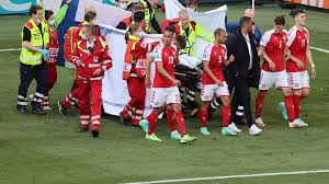 Some supporters could be seen. Eriksen Collapse Brought Back Harrowing Memories Says Muamba France 24