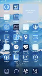 Blue Themed Home Screen Ideas Straphie Homescreen App Icon Ios App Iphone