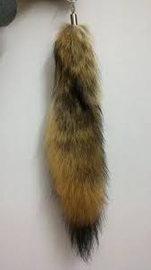 Real Authentic Australia Red Wolf Tail Fur Handbag Accessory Key Chains Rings Wolf Tail Fur Handbags Red Wolf