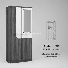 Exclusive lemari pakaian jati minimalis 2 pintu richard berkualitas garansi 2 th harga murah kualitas terbaik ☎ 082323303666 ⭐ di jaf ! Lemari Pakaian Minimalis 2 Pintu Ukuran 80x43x182 Cm Harga Terjangkau Di Malang Tribunjualbeli Com