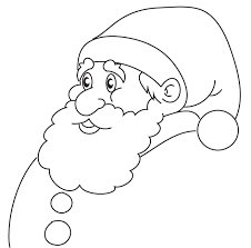 Dessin a imprimer rennes du pere noel. Coloriage Pere Noel Simple Dessin Gratuit A Imprimer