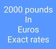 Here you are getting today's value of two hundred euro to british pound sterling. 2000 Pounds In Euros Convert 2000 Gbp To Euro Current Rates