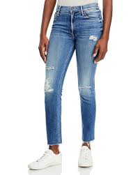 Mother Dazzler Mid Rise Ankle Fray Jeans In Weekend Warrior Bloomingdale S
