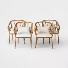 Shop Target For Patio Chairs You Will Love At Great Low Prices Free Shipping On Orders Of 3 In 2020 Bamboo Dining Chairs Contemporary Adirondack Chairs Dining Chairs