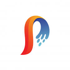 Letter P Splash Logo Vector P Logo Design Cool Lettering Vector Logo