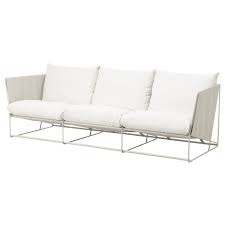 Havsten 3 Seat Sofa In Outdoor Beige Ikea Outdoor Sofa Sofa Furniture