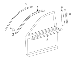 Parts fit for the following vehicle options. Exterior Trim Front Door For 2013 Toyota Camry Toyota Parts Center
