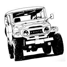 Amazing shot of a classic toyota. Sketss Toyota Cruiser Land Cruiser Art Cars