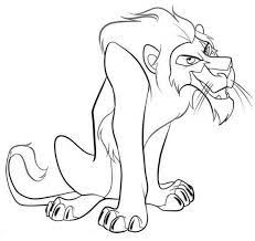 Coloring page of simba walking in savannah. Evil Scar The Lion King Coloring Page Lion King Coloring Pages Lion Coloring Pages Lion King Drawings