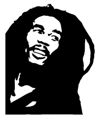 Handcrafted By The Rose City Crafter Bob Marley Reggae Art Pop Art