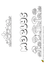 Découvrez l'origine et la signification de 400.000 prénoms. Dessin A Colorier Du Prenom Maelys Version Chewing Gum