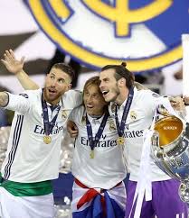 The croatian, former spurs midfielder, celebrated the win by. Sergio Ramos Lukas Modric And Gareth Bale Real Madrid For La Duodecima 2017 Cardiff Real Madrid Football Real Madrid Photos Madrid