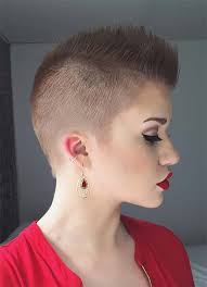 A mohawk hairstyle is quite popular nowadays among both women and men. Female Mohawk Hairstyle Images Author On H