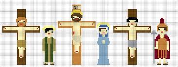 Unique and changing inventory of new and used counted cross stitch designs. Crucifixion Craft Cross Stitch And Perler Bead Pattern Catholic Sprouts