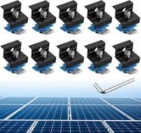 Amazon.com: Anbte 10pcs Solar Panel End Clamp for Standard ...