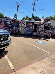 Trump RV in Edmond using the handicap space to sell stuff: classless. :  r/oklahoma