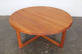 Peter hvidt for france son danish solid teak round coffee table. Mid Century Large Round Solid Teak Coffee Table At 1stdibs