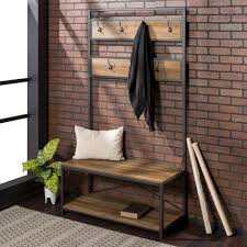 Well you're in luck, because here they come. Manor Park Farmhouse Entry Bench And Mudroom Hall Tree With Hooks Reclaimed Barnwood Walmart Canada