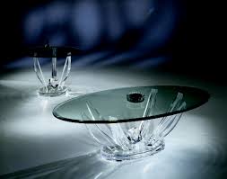 32 long, x 16 wide, x 16 high x 3/4 clear acrylic cocktail or coffee table. Oval Coffee Table Base Shahrooz Art