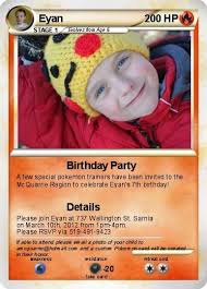 Make your own bingo cards with this free, simple app. Create Your Own Pokemon Cards Eyan Is Going To Love This Check Out His Birthday Invites Pokemon Birthday Party Pokemon Birthday Card Pokemon Birthday