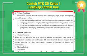 Pembuatan ptk dan download contoh ptk sd smp sma lengkap. Contoh Ptk Sd Kelas 1 Lengkap Format Doc Operator Sekolah