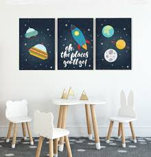 Space Nursery Wall Art Space Themed Nursery Space Nursery Outer Space Nursery
