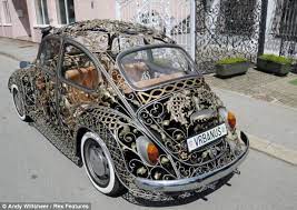 Not Just Any Old Iron The Unique Volkswagen Beetle That S Been Customised To Look Like An Ornate Metal Gate Volkswagen New Beetle Volkswagen Beetle Old Classic Cars