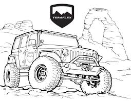 Best Jeep Teraflex Coloring Page In 2020 Jeep Drawing Jeep Art Jeep Stickers