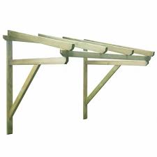 Tettoia Per Porta D Ingresso 150x100x160 Cm In Legno Fsc