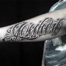 This is mainly because that cursive letters has an elegant, flowing appearance. 90 Script Tattoos For Men Cursive Ink Design Ideas Tattoo Script Cursive Tattoos Writing Tattoos