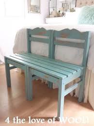 If You Are Thinking Of Creating A Bench Froma Pair Of Chairs I M Here To Offer A Tip Or Twoon How It C Relooking De Mobilier Mobilier De Salon Idees De
