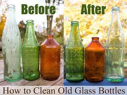 How To Clean Old Glass Bottles Old Glass Bottles Antique Glass Bottles Glass Bottles