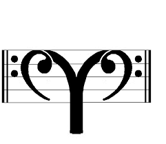 Black Aries Symbol Tattoo Design