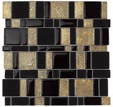 Black And Gold Tiles Bathroom Dune Black And Gold Tile Mosaic Mosaic Glass Feature Tiles Glass Mosaic Tiles