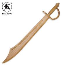 Wood Pirate Cutlass Sword Budk Com Knives Swords At The Lowest Prices Wooden Sword Cutlass Sword Woodworking Patterns