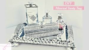 And finally we come to the very stylish taymor chrome oval vanity mirror tray. Diy Dollar Tree Room Decor 5 Piece Mirror Vanity Tray Set So Glam With Bling Youtube