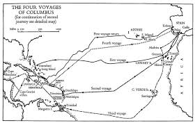 During his first voyage he explored the northern coast of south america to well beyond the mouth of and who wrote vespucci's christian name on the maps? Columbus S Voyages