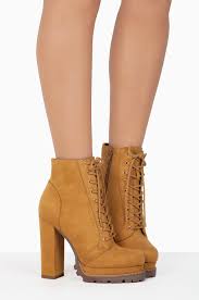 Also set sale alerts and shop exclusive offers only on shopstyle. Liliana Liliana Monclair 1 Camel Lug Sole Laceup Chunky Heel Platform Combat Booties Camel 10 Walmart Com Walmart Com