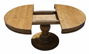Westport Round Reclaimed Wood Extension Pedestal Table Round Pedestal Dining Dining Table With Leaf Round Kitchen Table