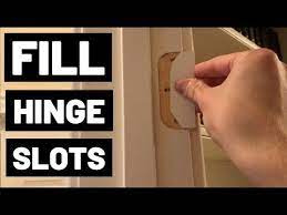 How To Fill Hinge Slots Mortises Youtube Wood Hinges Hinges Paint Stirrers