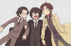 bungou stray dogs おしゃれまとめの人気アイデア pinterest anime lab 織田作之助 太宰 イラスト