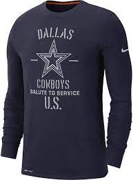 Amazon Com Dallas Cowboys Nfl Mens Nike Salute To Service Local Long Sleeve Tee Sports Outdoors