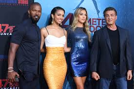 On wednesday, the rambo star, 75, shared a photo with children sophia, 24, sistine, 23, and scarlet, 19 — whom he shares with wife. Sylvester Stallone And Jamie Foxx Sweetly Support Daughters At 47 Meters Down Uncaged Premiere Entertainment Tonight