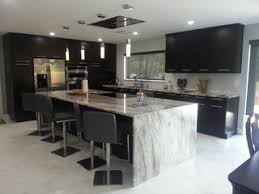 Gray and white kitchen with glass cabinet fronts. Black And Grey Kitchen Ideas And Photos Houzz