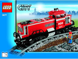 Lego Red Cargo Train Instructions 3677 City Lego City Train Lego Lego City Sets