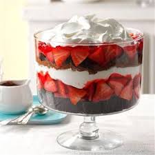 Chocolate Strawberry Punch Bowl Trifle Recipe Trifle Recipe Punch Bowl Cake Strawberry Trifle